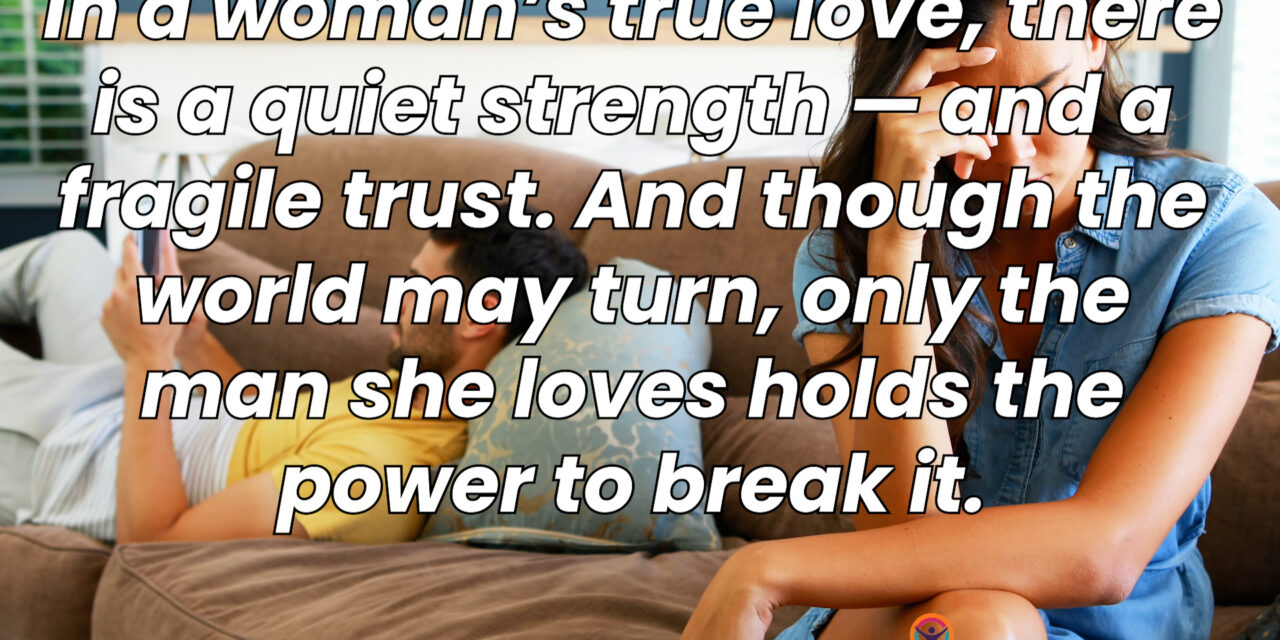 In a woman’s true love, there is a quiet strength